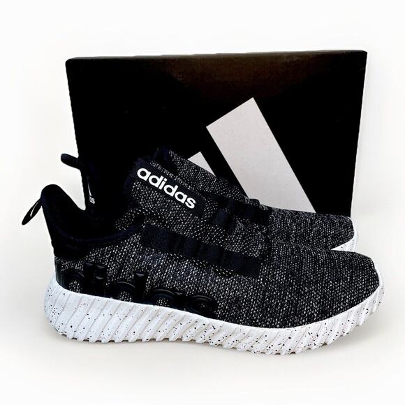 Adidas Kaptir 3.0 Athletic Running Shoes Black White Mens Size 10 New IF7314 Jog - Picture 1 of 10